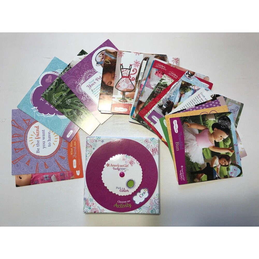 American Girl Truly Me Pick a Color Choose an Activity Spin Box Game Set